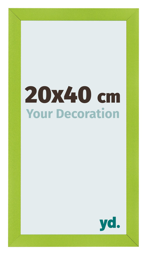Photo Frame 20x40cm Green MDF Pisa Front Size | Yourdecoration.co.uk