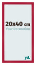 Photo Frame 20x40cm Red MDF Bologna Front Size | Yourdecoration.co.uk