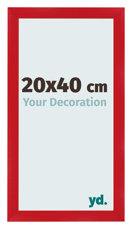 Photo Frame 20x40cm Red MDF Pisa Front Size | Yourdecoration.co.uk