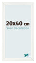 Photo Frame 20x40cm White Vintage MDF Pisa Front Size | Yourdecoration.co.uk
