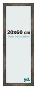 Photo Frame 20x60 cm Oxidized Metal MDF Bologna Front Size | Yourdecoration.co.uk