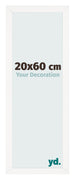 Photo Frame 20x60 cm White High Gloss MDF Bologna Front Size | Yourdecoration.co.uk