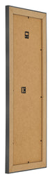 Photo Frame 20x60cm Black Silver Polished MDF Pisa Back Oblique | Yourdecoration.co.uk