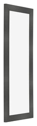 Photo Frame 20x60cm Black Silver Polished MDF Pisa Front Oblique | Yourdecoration.co.uk