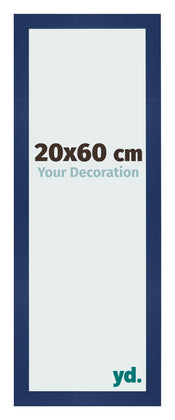 Photo Frame 20x60cm Dark Blue Swept MDF Bologna Front Size | Yourdecoration.co.uk