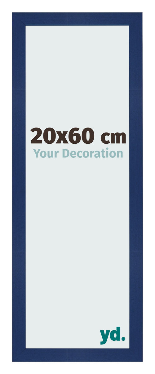 Photo Frame 20x60cm Dark Blue Swept MDF Bologna Front Size | Yourdecoration.co.uk