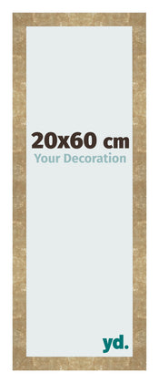 Photo Frame 20x60cm Gold Antique MDF Bologna Front Size | Yourdecoration.co.uk