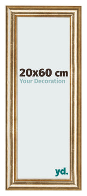 Photo Frame 20x60cm Gold Antique MDF Lazio Front Size | Yourdecoration.co.uk