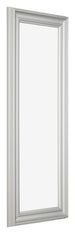 Photo Frame 20x60cm Silver Matte MDF Lazio Front Oblique | Yourdecoration.co.uk
