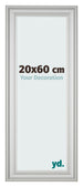 Photo Frame 20x60cm Silver Matte MDF Lazio Front Size | Yourdecoration.co.uk