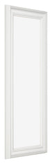 Photo Frame 20x60cm White Swept MDF Lazio Front Oblique | Yourdecoration.co.uk