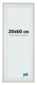 Photo Frame 20x60cm White Swept MDF Lazio Front Size | Yourdecoration.co.uk