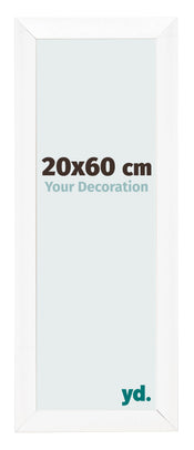 Photo Frame 20x60cm White Vintage MDF Pisa Front Size | Yourdecoration.co.uk