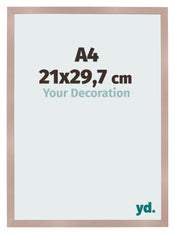 Photo Frame 21x29 7 cm A4 Dusty Pink MDF Bologna Front Size | Yourdecoration.co.uk