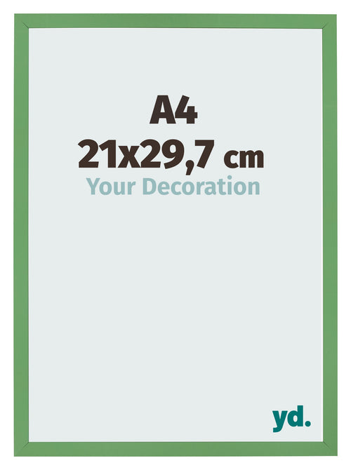 Photo Frame 21x29 7 cm A4 Green MDF Bologna Front Size | Yourdecoration.co.uk