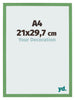 Photo Frame 21x29 7 cm A4 Green MDF Bologna Front Size | Yourdecoration.co.uk