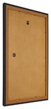 Photo Frame 21x29 7cm A4 Black Woodgrain MDF Lazio Back Oblique | Yourdecoration.co.uk