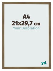 Photo Frame 21x29 7cm A4 Bronze Design MDF Bologna Front Size | Yourdecoration.co.uk