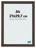 Photo Frame 21x29 7cm A4 Oak Dark MDF Lazio Front Size | Yourdecoration.co.uk