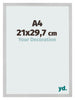 Photo Frame 21x29 7cm A4 Stainless Steel MDF Bologna Front Size | Yourdecoration.co.uk