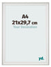 Photo Frame 21x29 7cm A4 White Swept MDF Lazio Front Size | Yourdecoration.co.uk