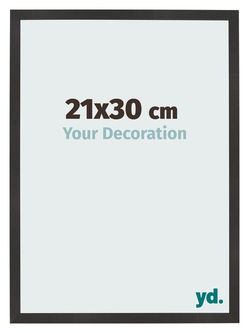 Photo Frame 21x30 cm Black Matte MDF Bologna Front Size | Yourdecoration.co.uk