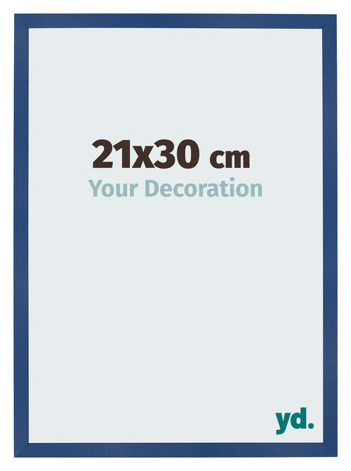 Photo Frame 21x30 cm Dark Blue MDF Bologna Front Size | Yourdecoration.co.uk