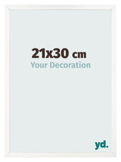 Photo Frame 21x30 cm White High Gloss MDF Bologna Front Size | Yourdecoration.co.uk