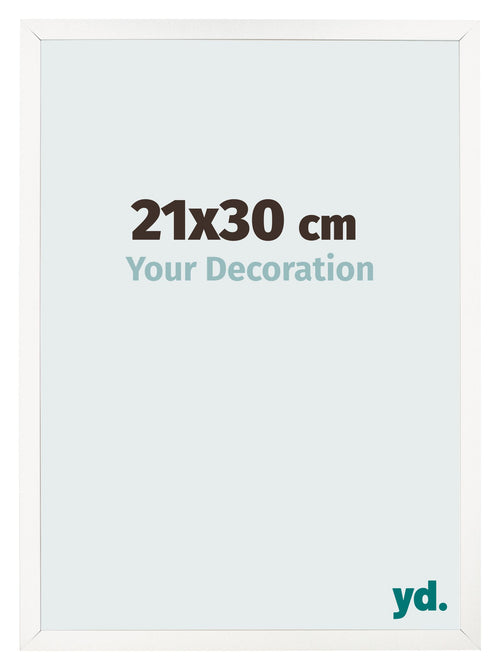Photo Frame 21x30 cm White High Gloss MDF Bologna Front Size | Yourdecoration.co.uk