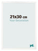 Photo Frame 21x30 cm White High Gloss MDF Bologna Front Size | Yourdecoration.co.uk
