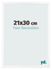 Photo Frame 21x30 cm White Matte MDF Bologna Front Size | Yourdecoration.co.uk