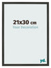 Photo Frame 21x30cm Anthracite MDF Bologna Front Size | Yourdecoration.co.uk