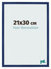 Photo Frame 21x30cm Dark Blue Swept MDF Bologna Front Size | Yourdecoration.co.uk