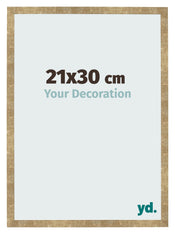 Photo Frame 21x30cm Gold Antique MDF Bologna Front Size | Yourdecoration.co.uk