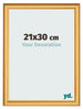 Photo Frame 21x30cm Gold Matte MDF Lazio Front Size | Yourdecoration.co.uk