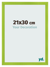 Photo Frame 21x30cm Green MDF Pisa Front Size | Yourdecoration.co.uk