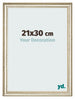 Photo Frame 21x30cm Metallic Gloss MDF Lazio Front Size | Yourdecoration.co.uk