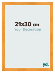 Photo Frame 21x30cm Orange MDF Pisa Front Size | Yourdecoration.co.uk