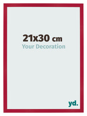 Photo Frame 21x30cm Red MDF Bologna Front Size | Yourdecoration.co.uk