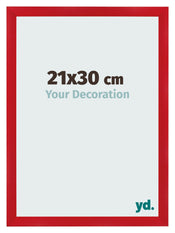 Photo Frame 21x30cm Red MDF Pisa Front Size | Yourdecoration.co.uk