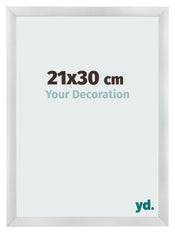 Photo Frame 21x30cm Silver Black Swept MDF Pisa Front Size | Yourdecoration.co.uk