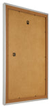 Photo Frame 21x30cm Silver Matte MDF Lazio Back Oblique | Yourdecoration.co.uk