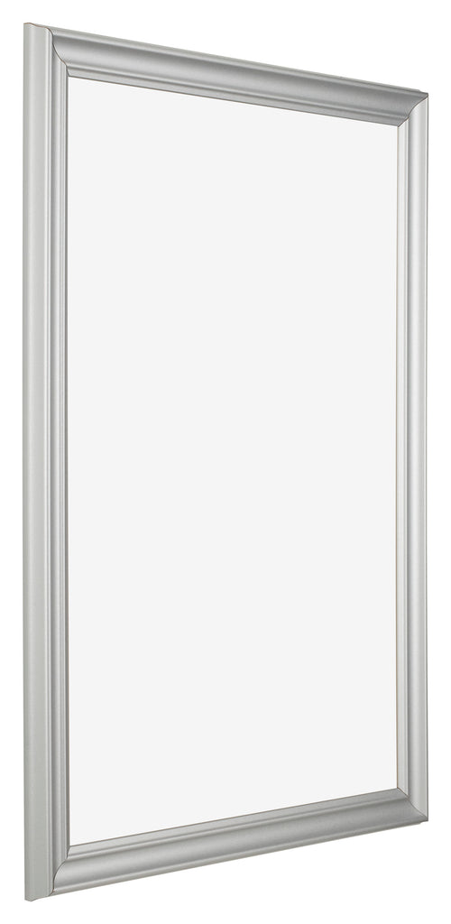 Photo Frame 21x30cm Silver Matte MDF Lazio Front Oblique | Yourdecoration.co.uk