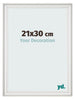 Photo Frame 21x30cm White Swept MDF Lazio Front Size | Yourdecoration.co.uk