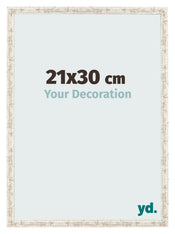 Photo Frame 21x30cm White Vintage MDF Bologna Front Size | Yourdecoration.co.uk