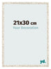 Photo Frame 21x30cm White Vintage MDF Bologna Front Size | Yourdecoration.co.uk