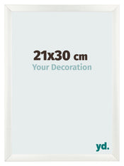 Photo Frame 21x30cm White Vintage MDF Pisa Front Size | Yourdecoration.co.uk