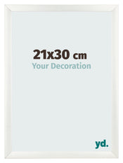 Photo Frame 21x30cm White Vintage MDF Pisa Front Size | Yourdecoration.co.uk