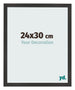Photo Frame 24x30 cm Black Matte MDF Bologna Front Size | Yourdecoration.co.uk