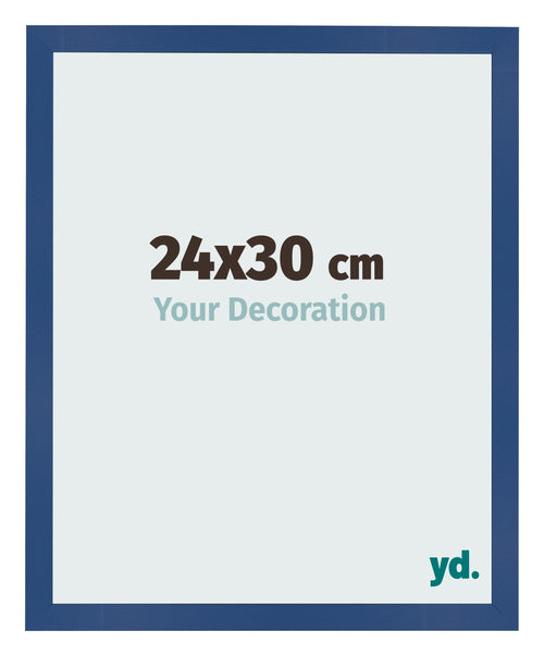 Photo Frame 24x30 cm Dark Blue MDF Bologna Front Size | Yourdecoration.co.uk